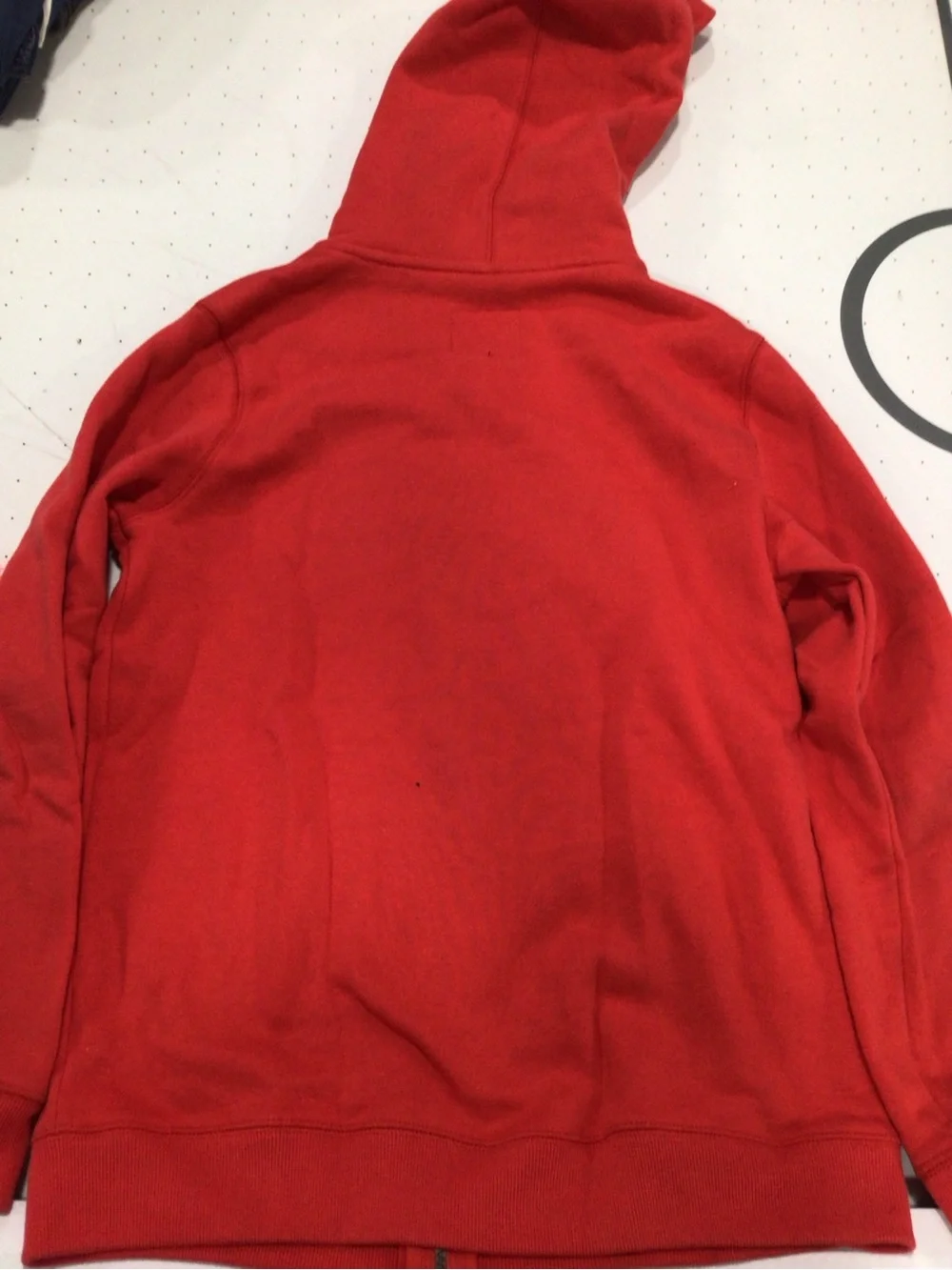 OshKosh B'gosh Red Zip-Up Hoodie with Navy Script Logo